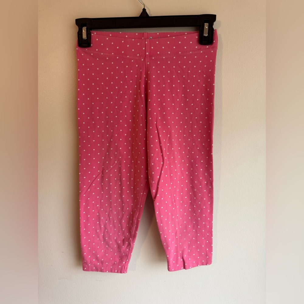 Mini Boden Pink and White Polka Dot Leggings Size 11-12 Years